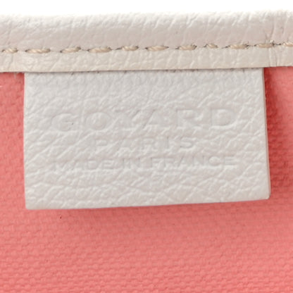 Goyard Goyardine Poitiers Claire Voie Tote White Pink 6 of 13