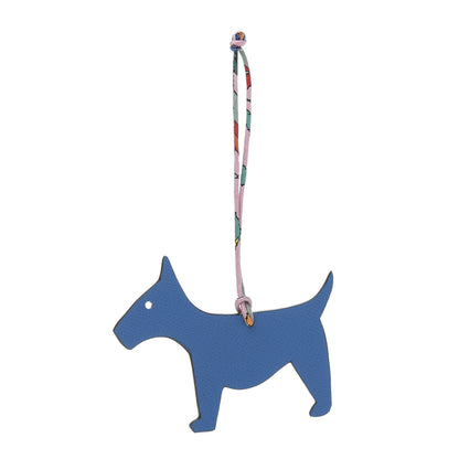 Hermes Togo Epsom Petit H Terrier Dog Bag Charm Black 1 of 5