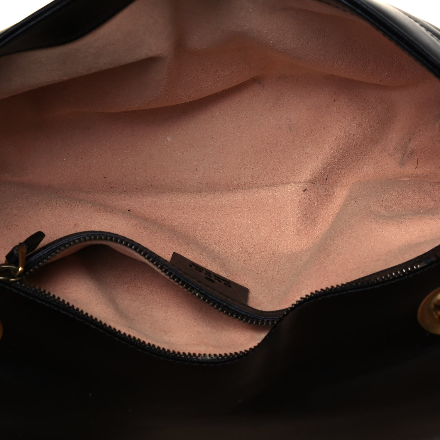 Gucci Calfskin Matelasse Small GG Marmont Shoulder Bag Black 5 of 13