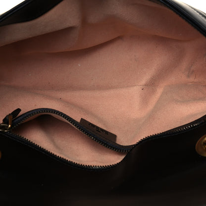 Gucci Calfskin Matelasse Small GG Marmont Shoulder Bag Black 5 of 13