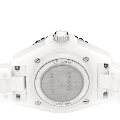 Chanel Stainless Steel Ceramic 33mm J12 Phantom Quartz Watch White 4 of 4