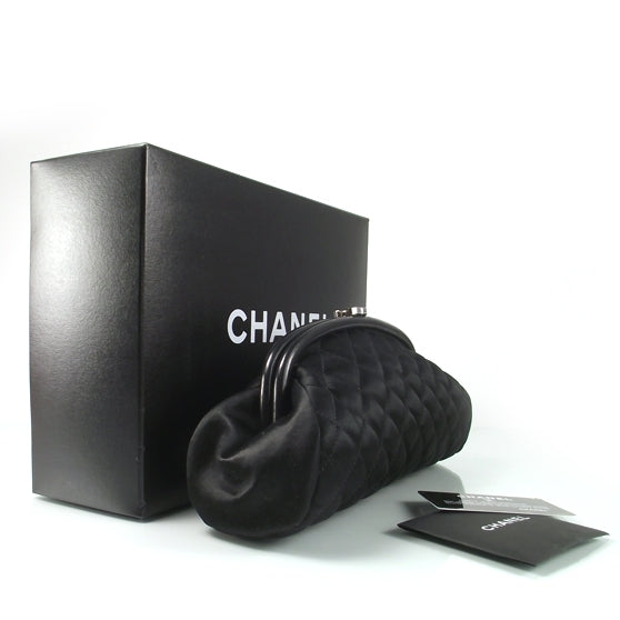 Satin Quilted Timeless Clutch