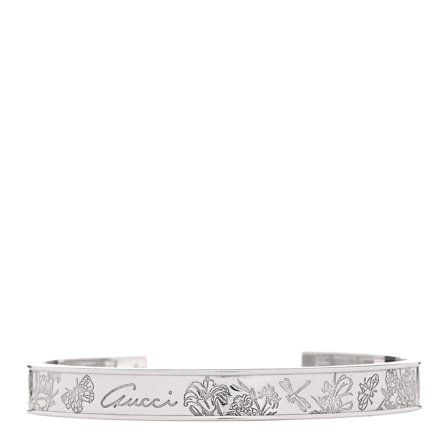 Sterling Silver Flora Cuff Bracelet