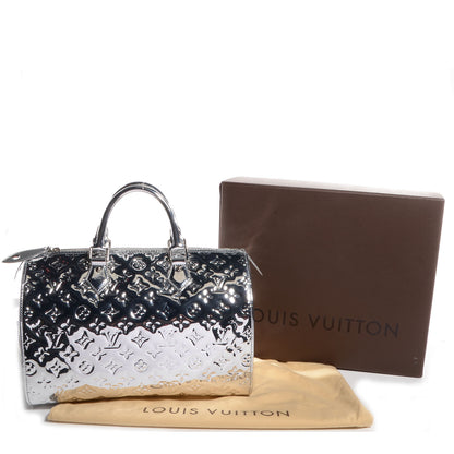 Louis Vuitton Monogram Miroir Speedy 30 Silver 4 of 8