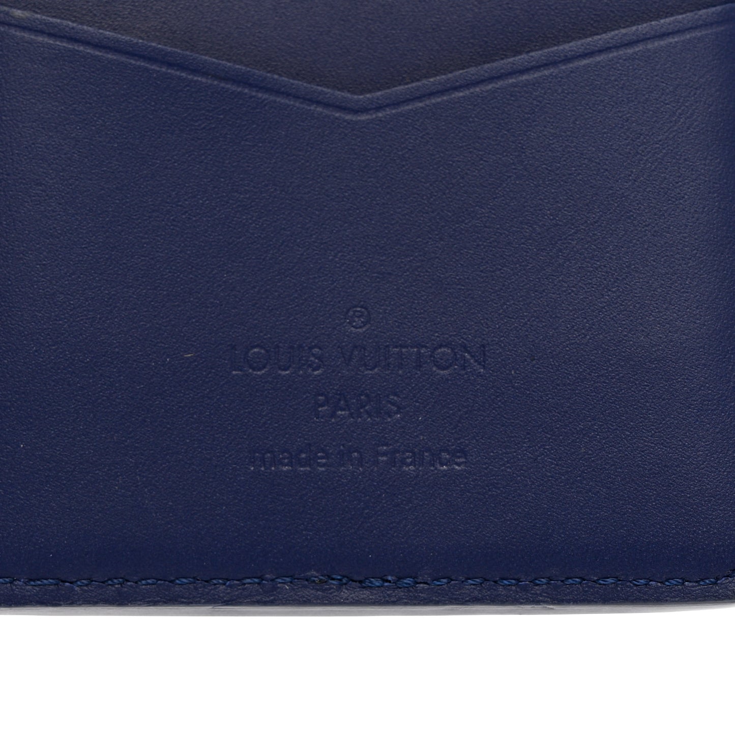 Cowhide Monogram Bandana Pocket Organizer Blue
