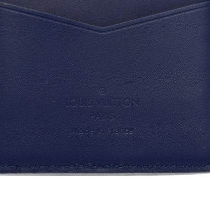 Louis Vuitton Cowhide Monogram Bandana Pocket Organizer Blue 6 of 6