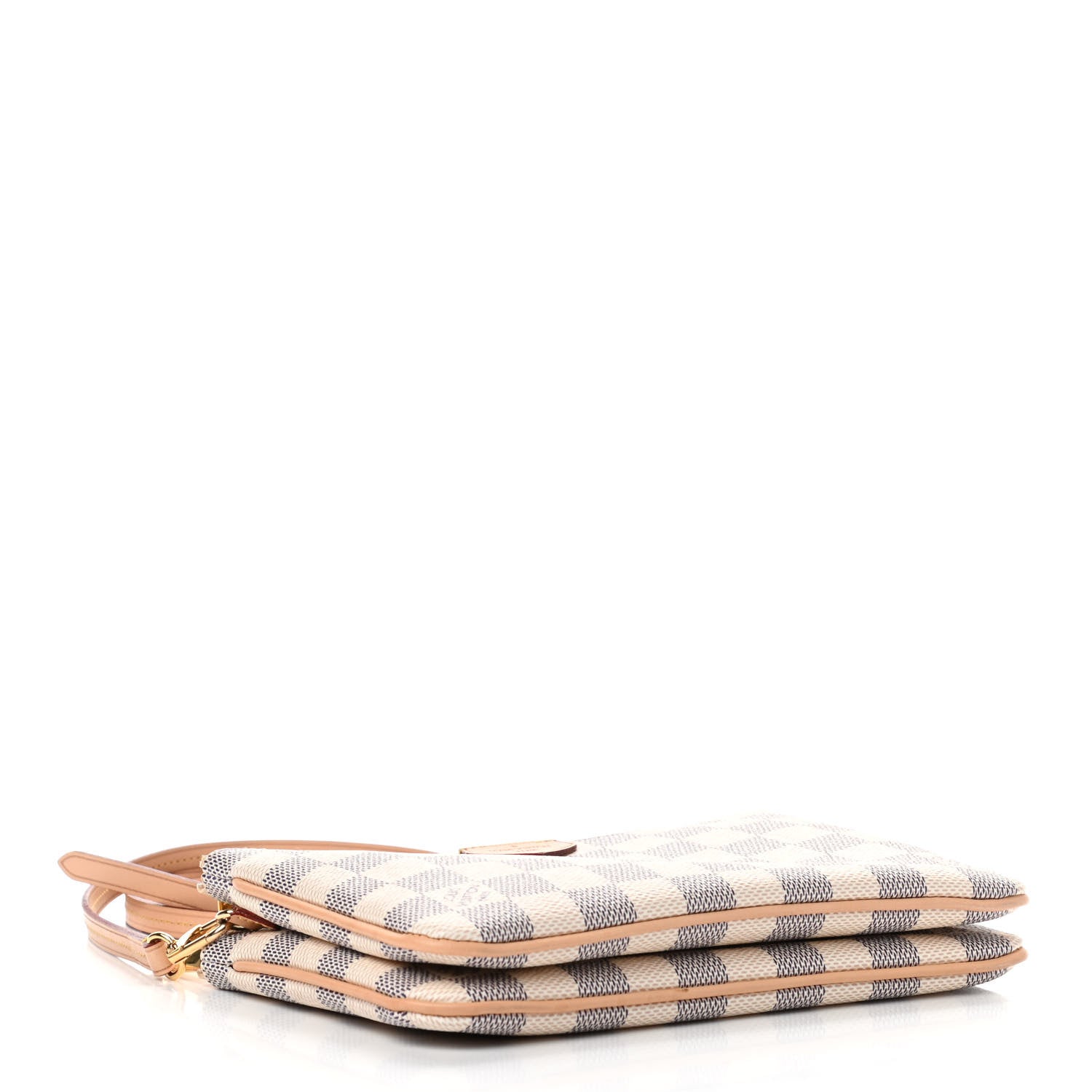 Louis Vuitton Damier Azur Double Zip Pochette 3 of 9