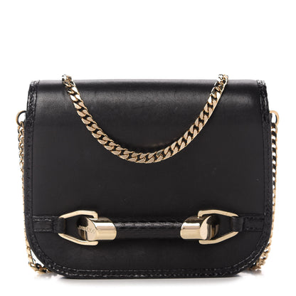 Jimmy Choo Lambskin Elaphe Zadie Flap Bag Black 1 of 10