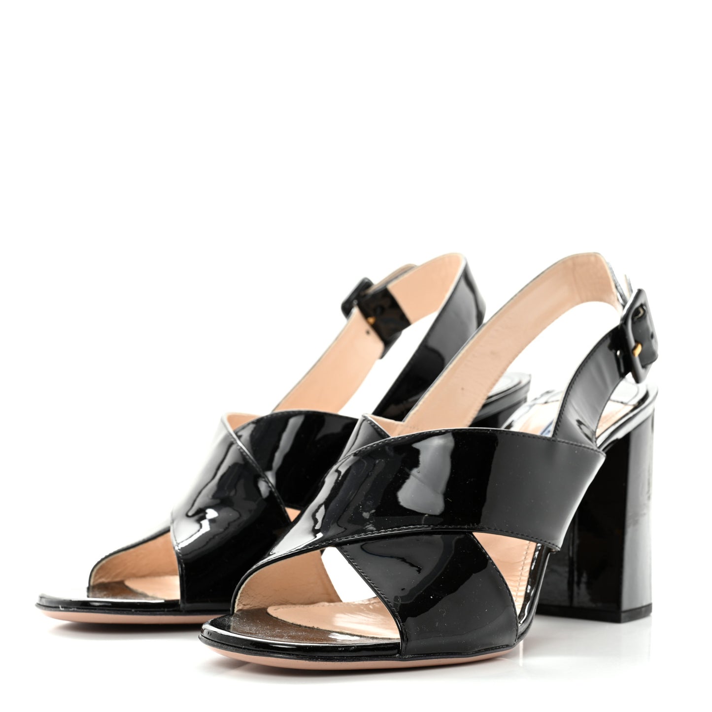 Patent Sandals 41 Black