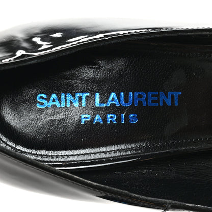 Saint Laurent Patent Opyum 110 Pumps 37 Black Blue 7 of 8