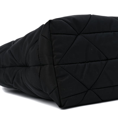 Prada Re-Nylon Nappa Triangle Quilted Padded Double Handled Zip Pocket Tote Black 9 of 10