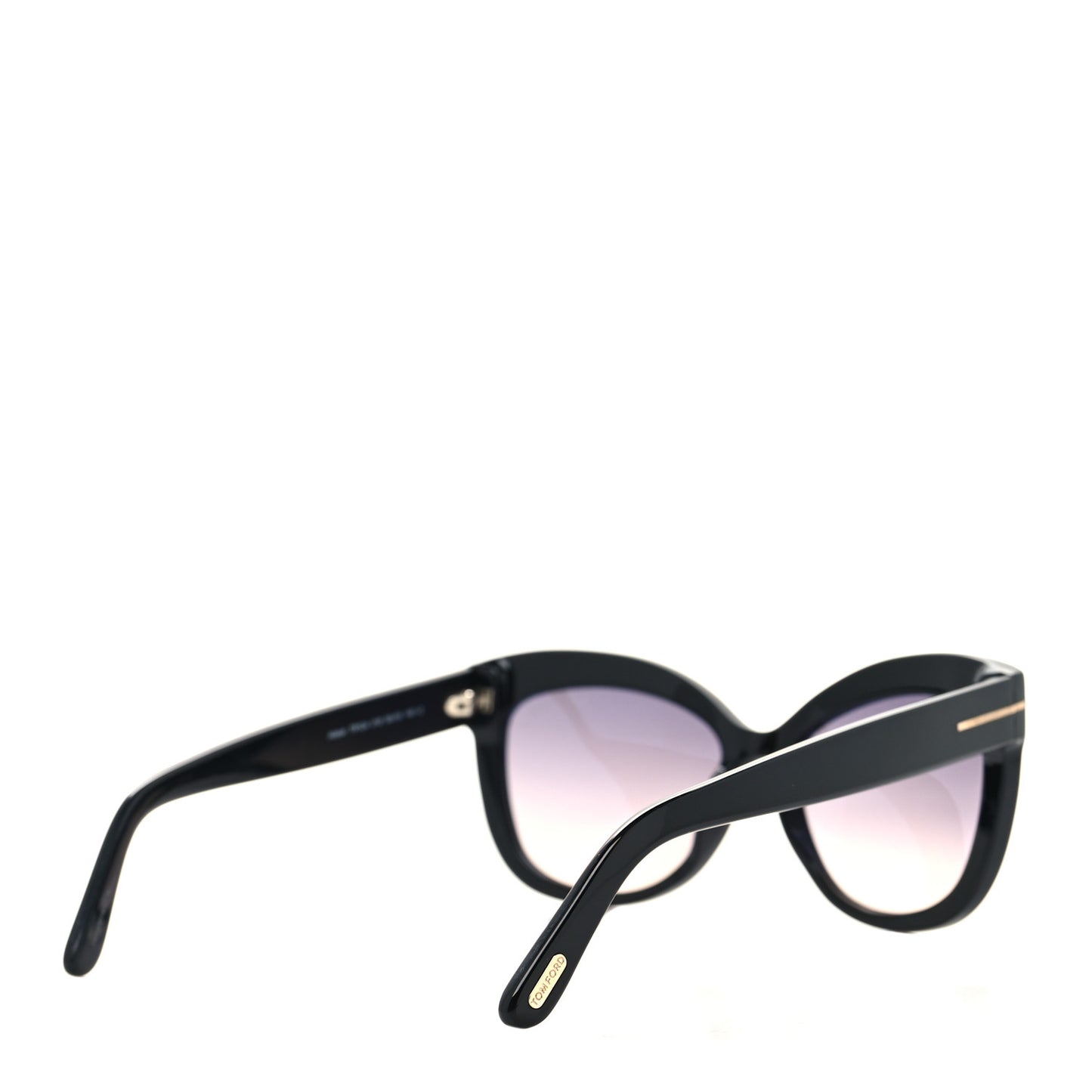 Acetate Alistair Cat Eye Sunglasses TF524 Black