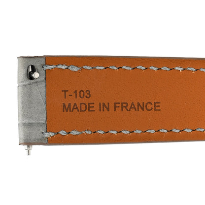 Hermes Matte Alligator Heure H Hour Watch Strap Gris Mouette 3 of 6