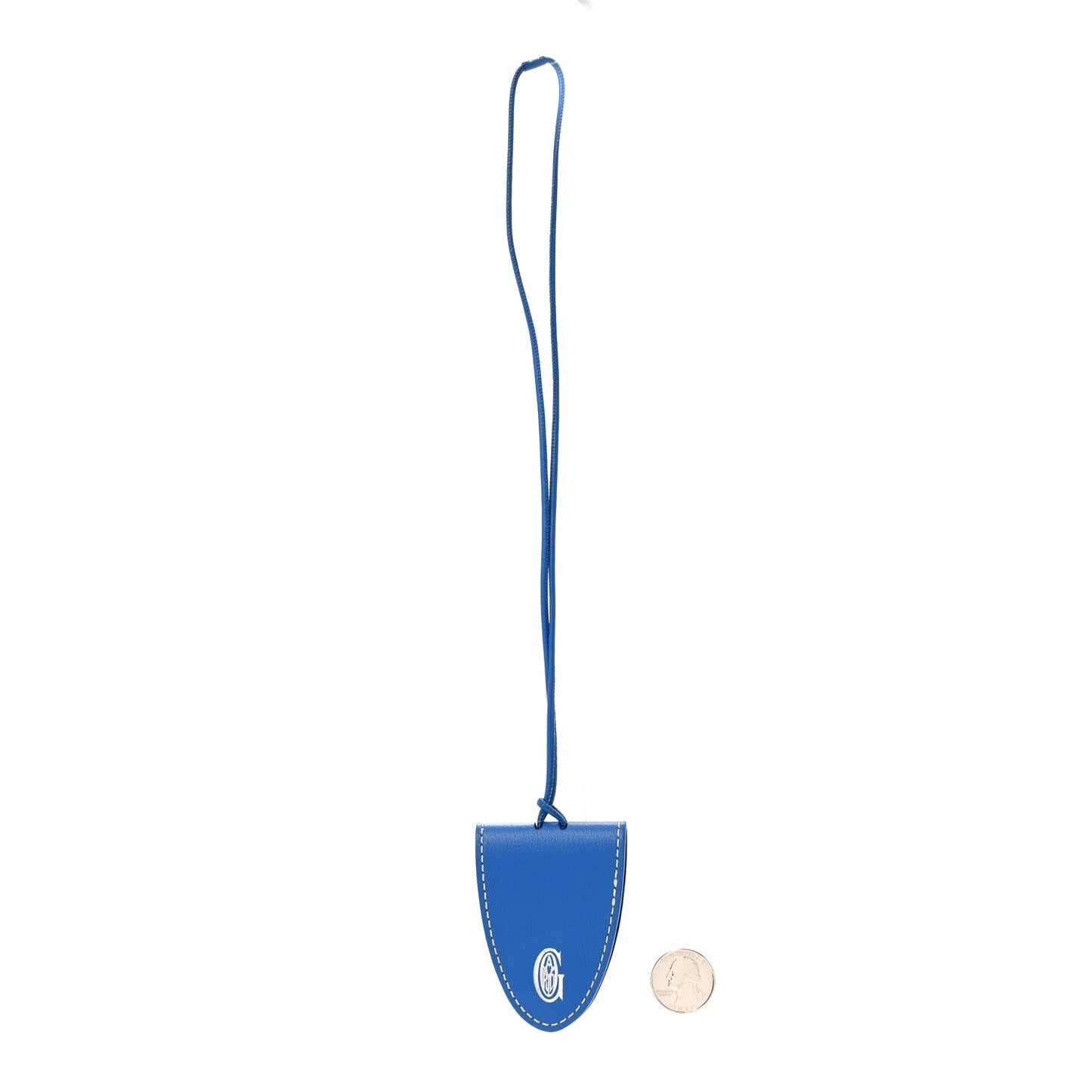 Calfskin Bag Clip Blue
