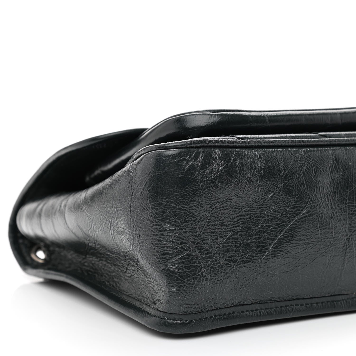 Saint Laurent Crinkled Calfskin Matelasse Monogram Medium Niki Chain Satchel Peacock Green 9 of 11