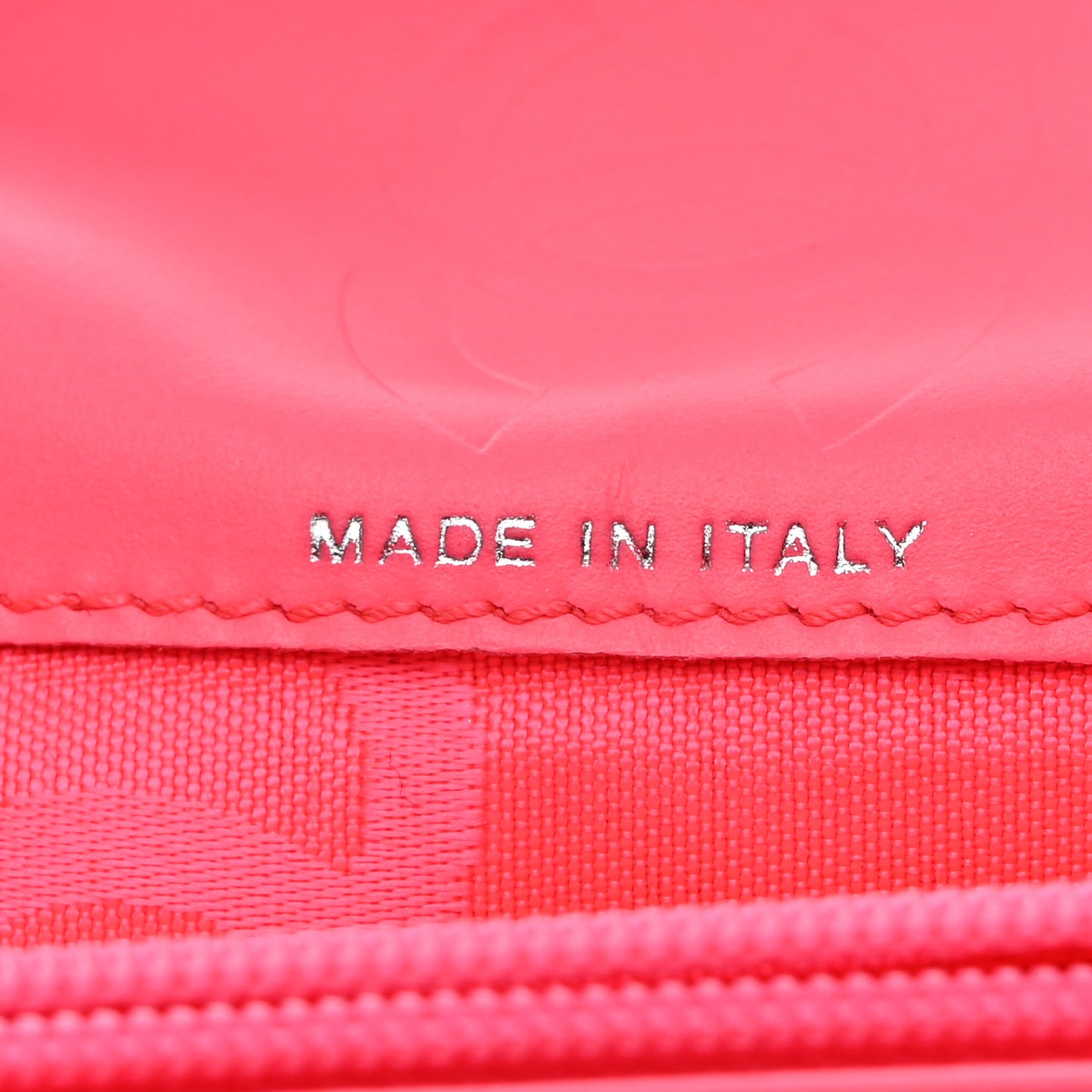 Calfskin Quilted Cambon Yen Wallet Black