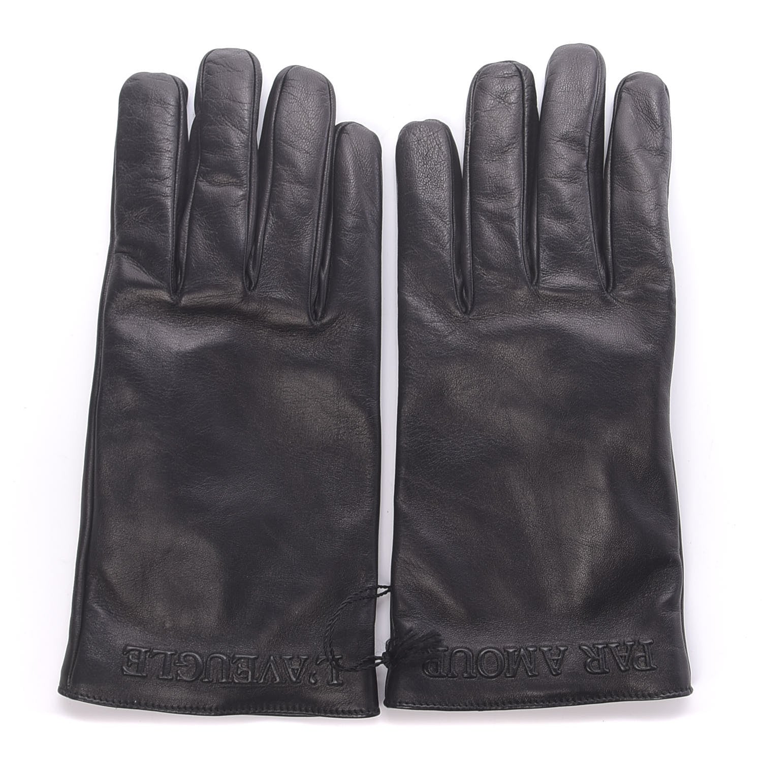 Gucci Lambskin L'aveugle Par Amour Gloves 10 Black 1 of 4