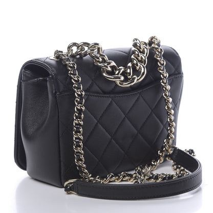 Chanel Lambskin Quilted Studded CC Flap Black 3 of 10