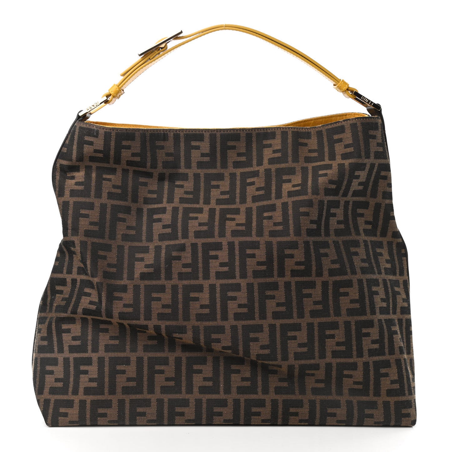 Zucca Vitello Large Hobo Tobacco Ocra Moro Black