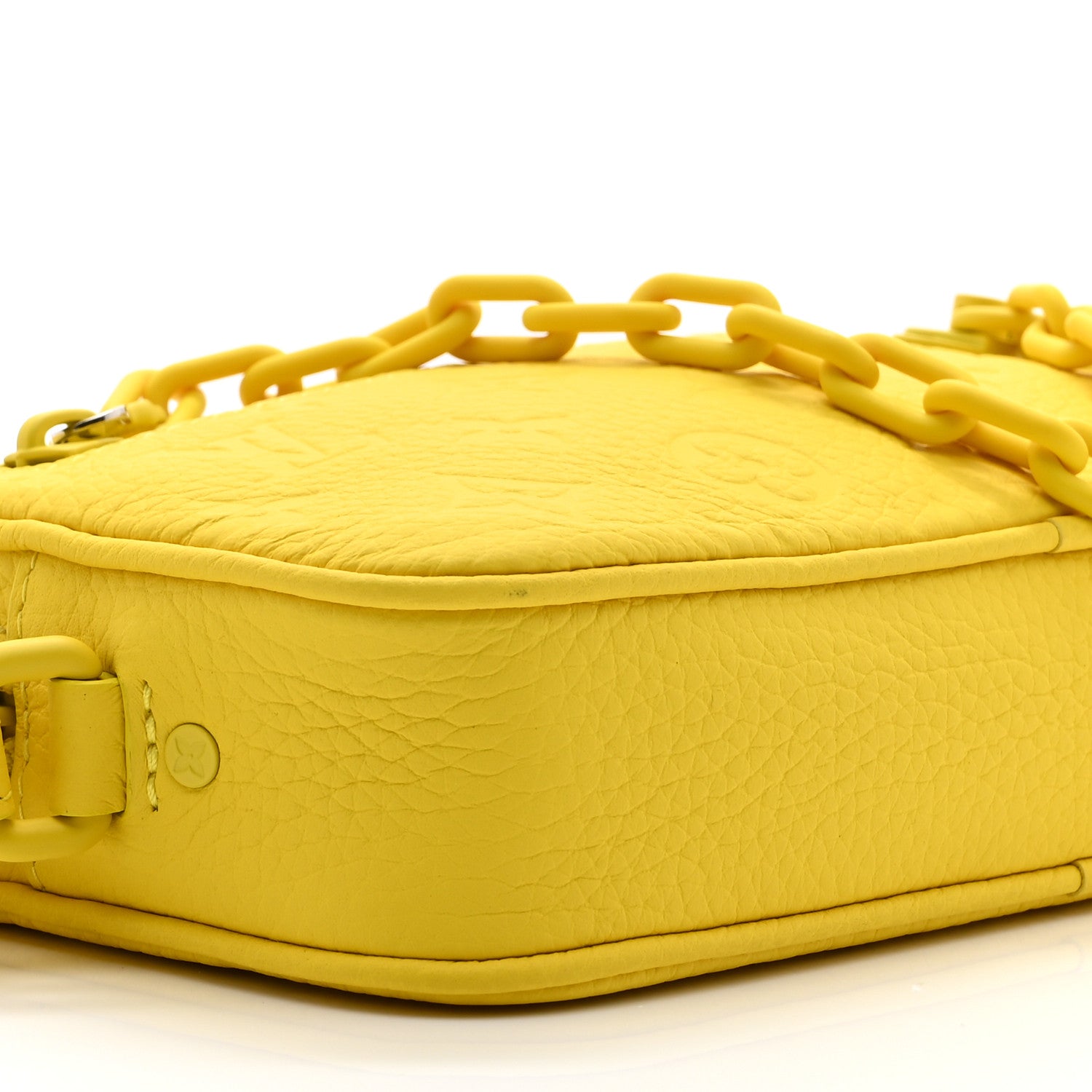 Louis Vuitton Taurillon Monogram Pochette Volga Yellow 8 of 9