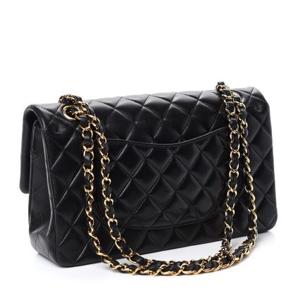 Chanel Lambskin Quilted Medium Double Flap Black 3 of 12