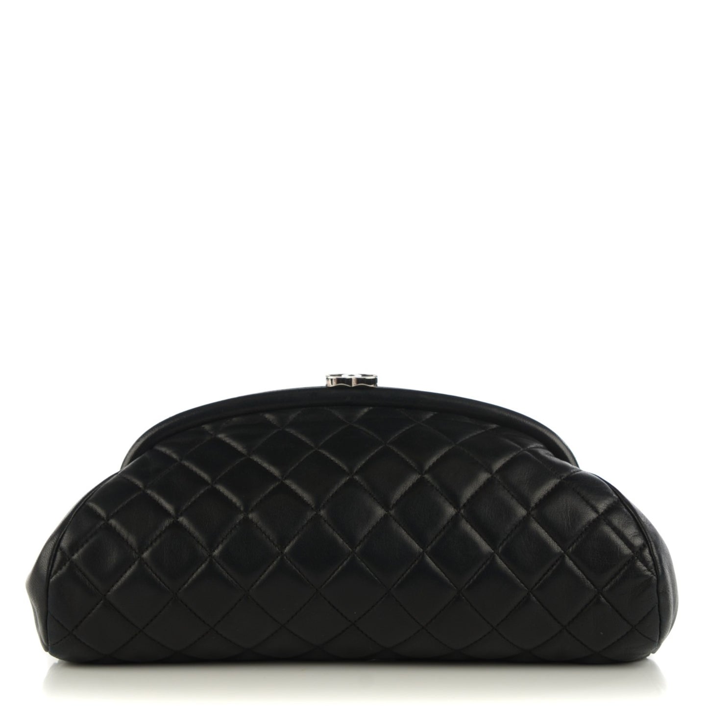 Lambskin Quilted Timeless Clutch Black