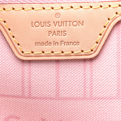 Louis Vuitton Damier Azur Neo Neverfull MM Rose Ballerine 5 of 8