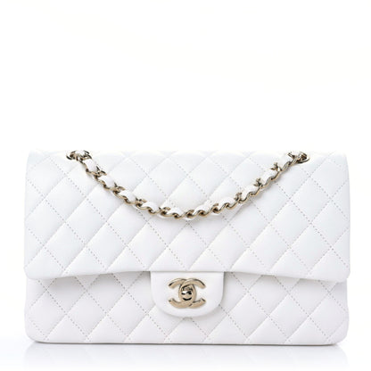 Chanel Caviar Quilted Medium Double Flap White 1 of 9