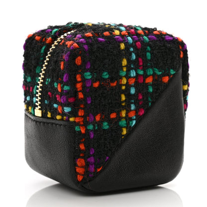 Saint Laurent Boucle Jaime Cube Charm Keychain Black Multicolor 3 of 7
