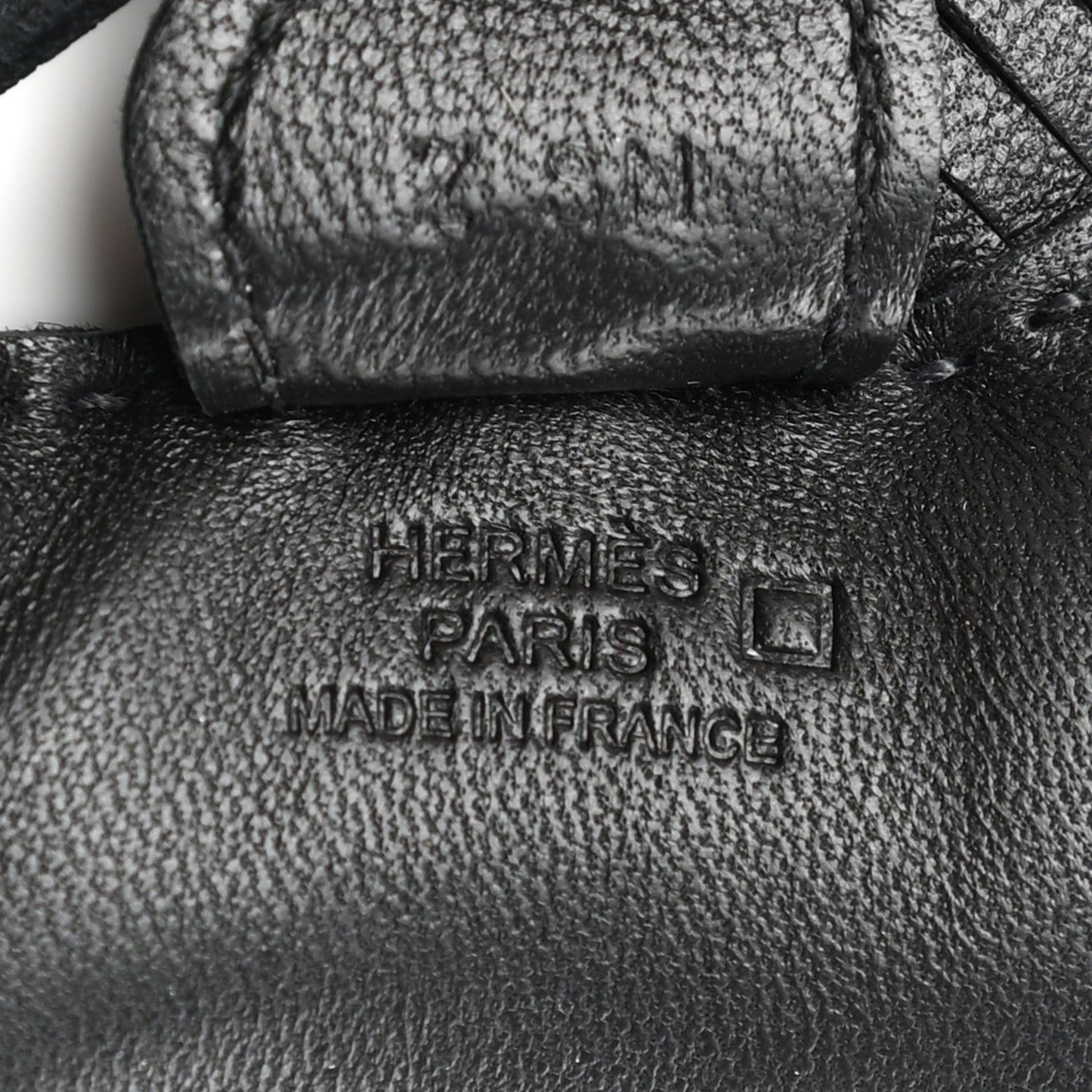 Milo Lambskin Matte Alligator Touch Grigri Rodeo Horse Bag Charm PM So Black