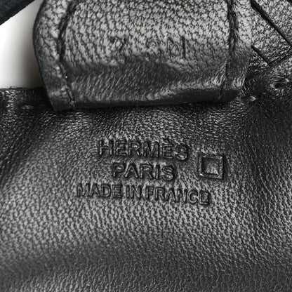 Hermes Milo Lambskin Matte Alligator Touch Grigri Rodeo Horse Bag Charm PM So Black 3 of 4
