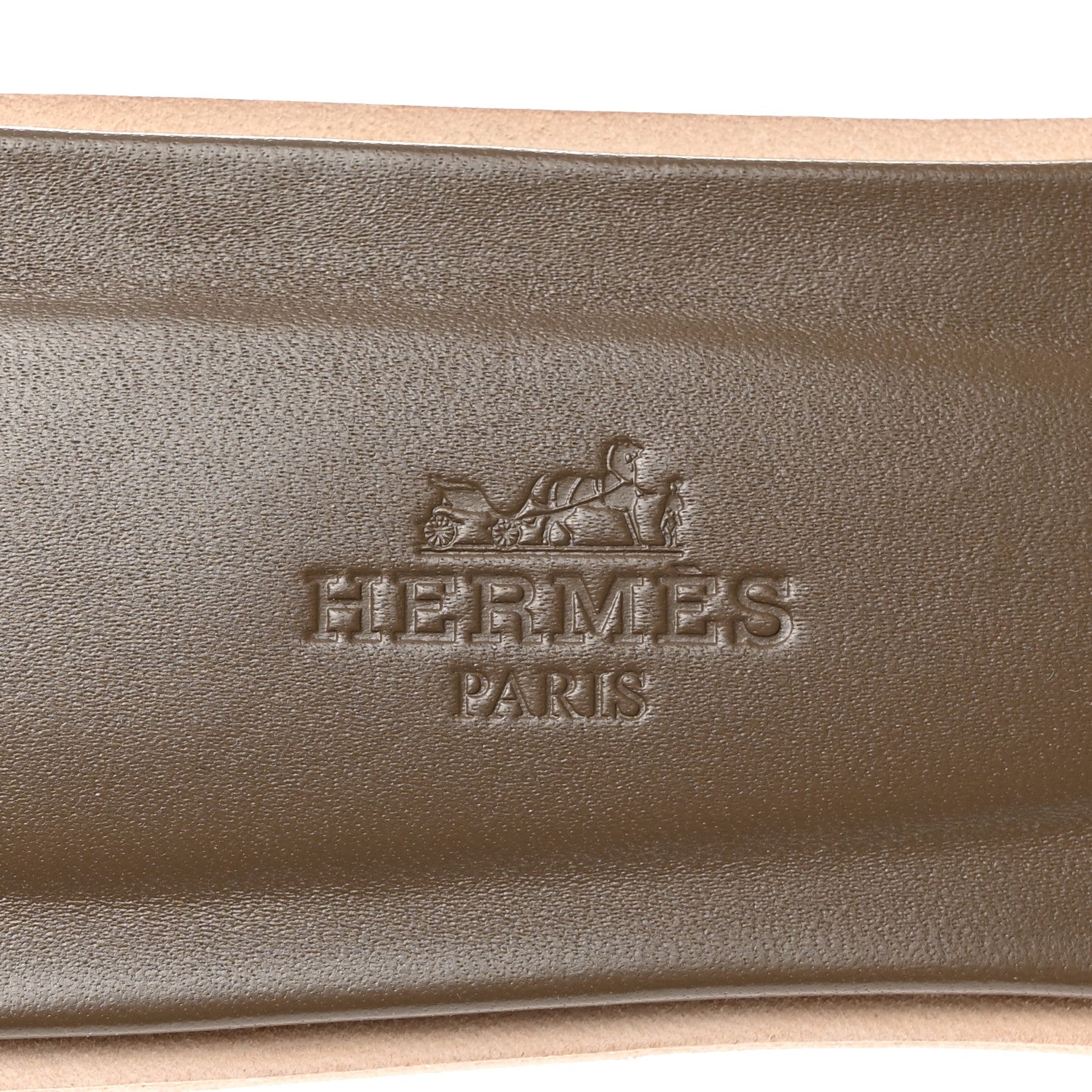 Hermes Epsom Oran Sandals 38 Etoupe 7 of 8