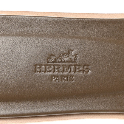 Hermes Epsom Oran Sandals 38 Etoupe 7 of 8
