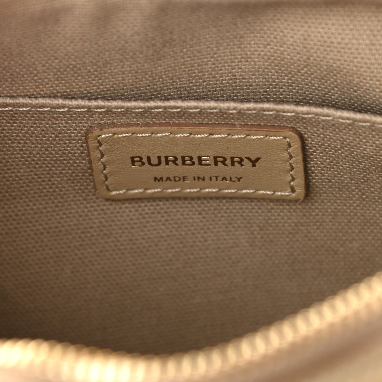 Burberry Calfskin Embossed Monogram Camera Chain Bag Honey 6 of 9