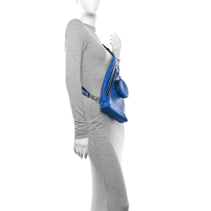 Louis Vuitton Taigarama Duo Slingbag Agave Blue 2 of 9