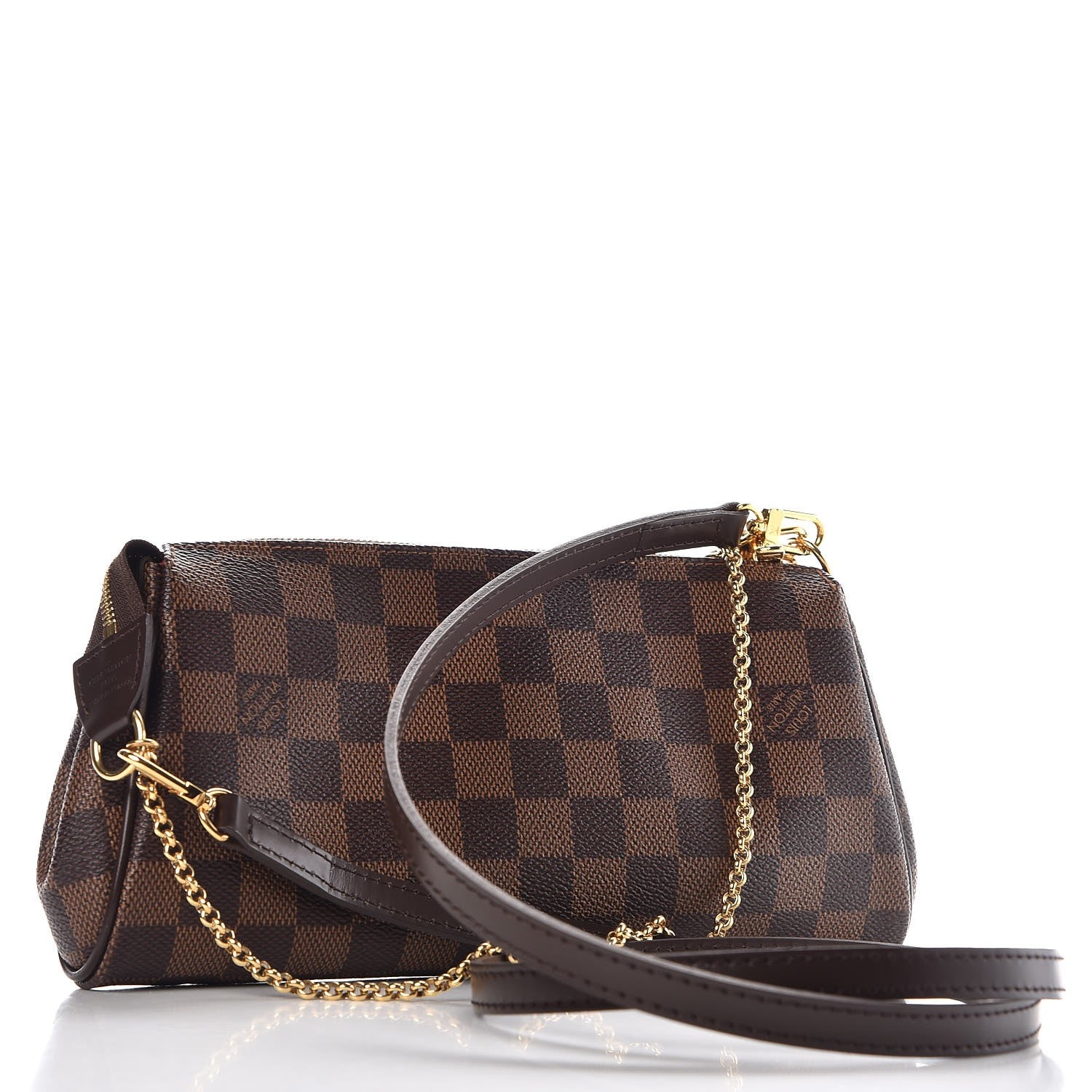Louis Vuitton Damier Ebene Eva Clutch 3 of 8