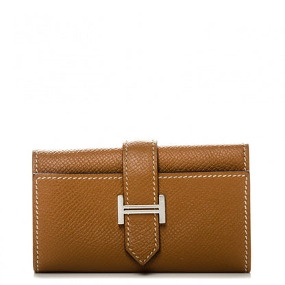 Hermes Epsom Bearn Multicles 4 Key Holder Gold 1 of 6