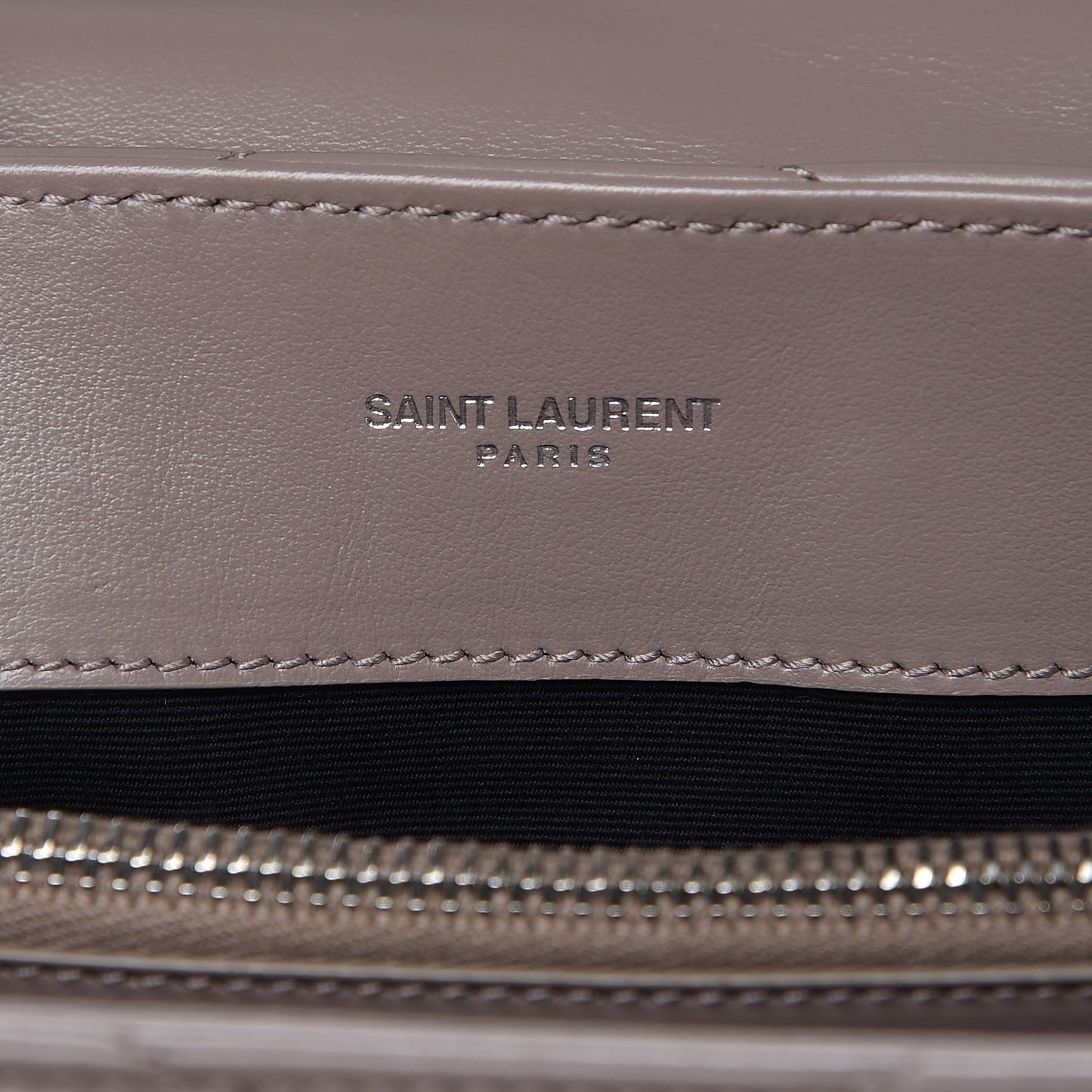 Calfskin Y Quilted Monogram Small Loulou Chain Satchel Taupe Sable