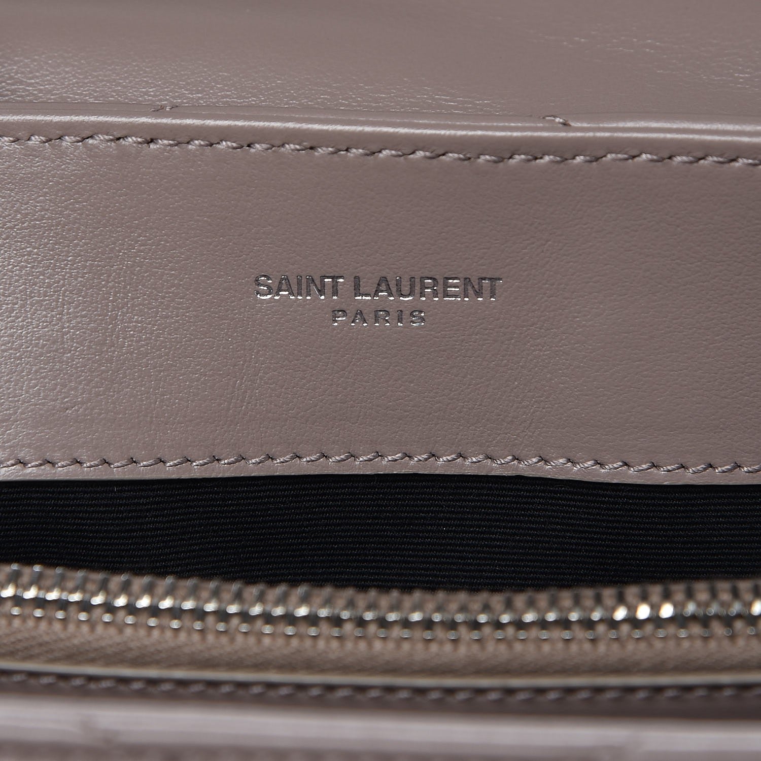 Saint Laurent Calfskin Y Quilted Monogram Small Loulou Chain Satchel Taupe Sable 6 of 7
