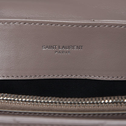 Saint Laurent Calfskin Y Quilted Monogram Small Loulou Chain Satchel Taupe Sable 6 of 7