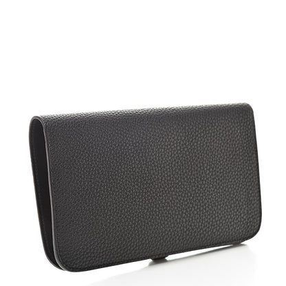 Hermes Togo Dogon Duo Wallet Black 4 of 12