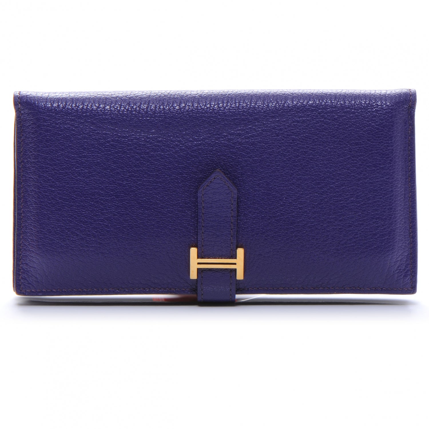 Hermes Chevre Bearn Wallet Iris 1 of 8
