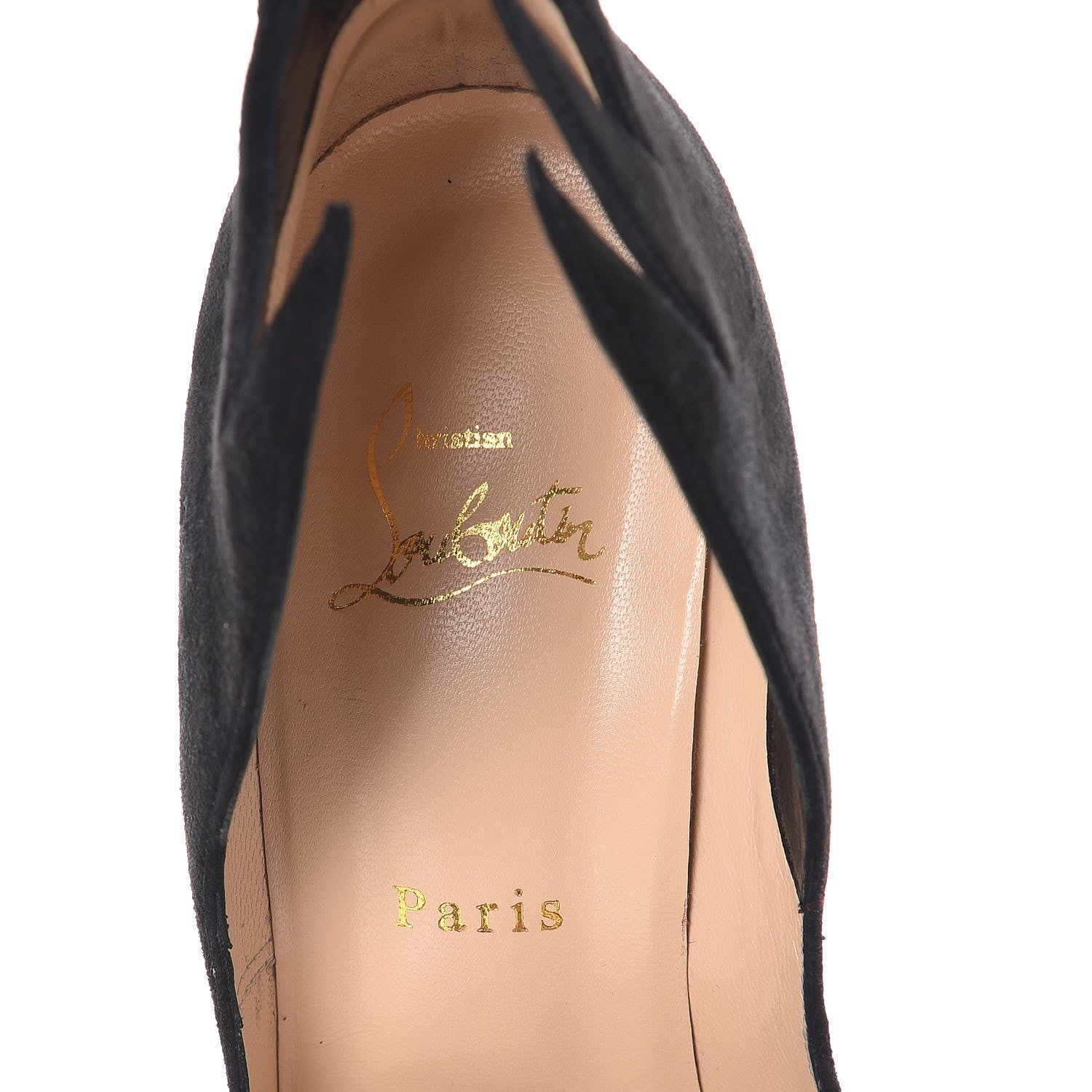 Christian Louboutin Suede Victorina 100 Pumps 39 Black 7 of 8