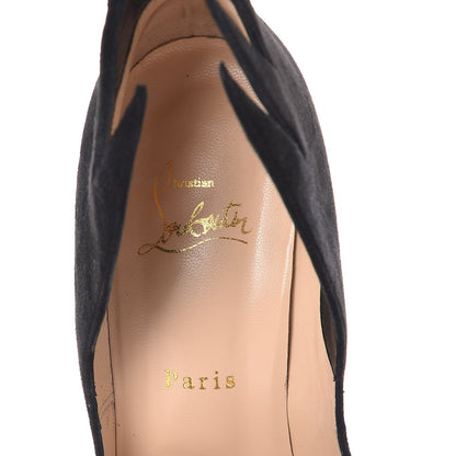 Christian Louboutin Suede Victorina 100 Pumps 39 Black 7 of 8