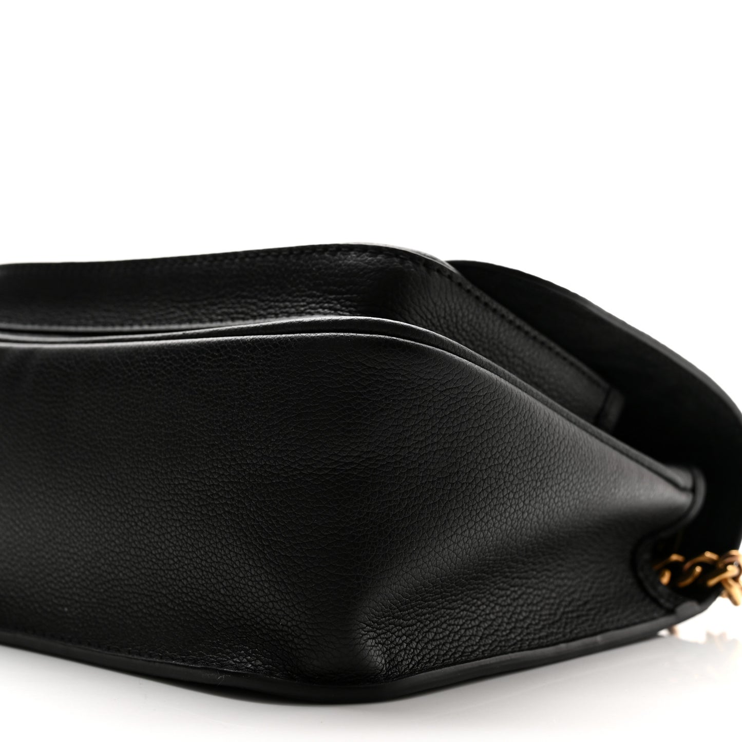 Grained Calfskin Lockme Chain Bag PM Black