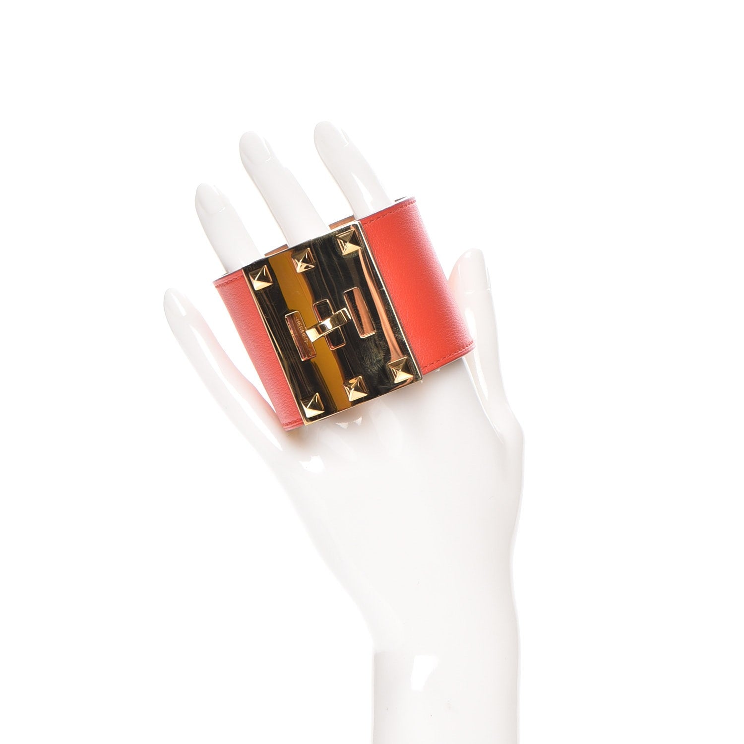 Hermes Swift Kelly Extreme Bracelet L Capucine 2 of 7