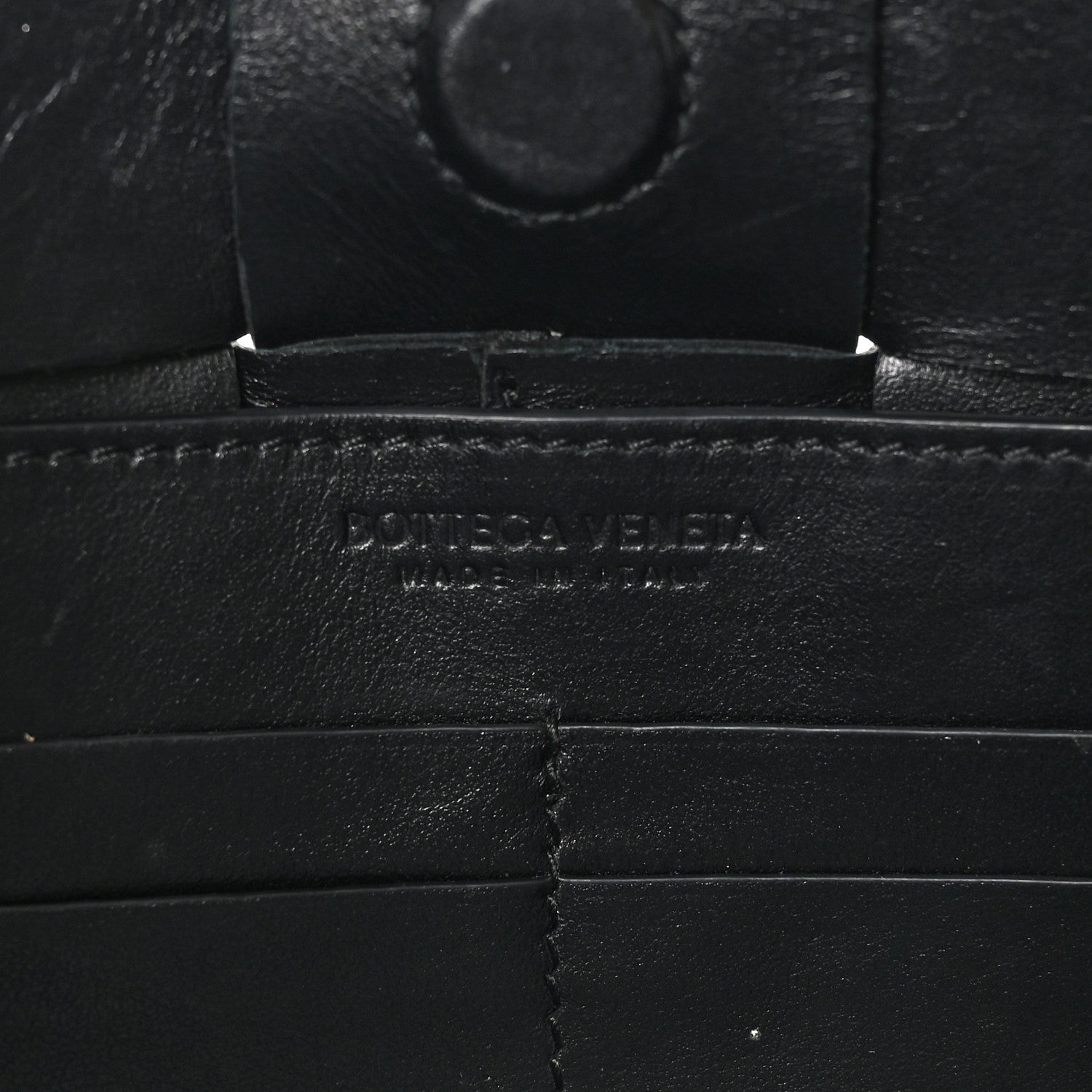 Bottega Veneta Calfskin Maxi Intrecciato Cassette Pouch On Strap Black 6 of 9