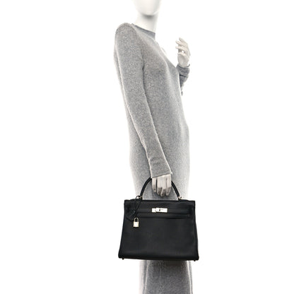 Hermes Togo Kelly Retourne 32 Black 2 of 10