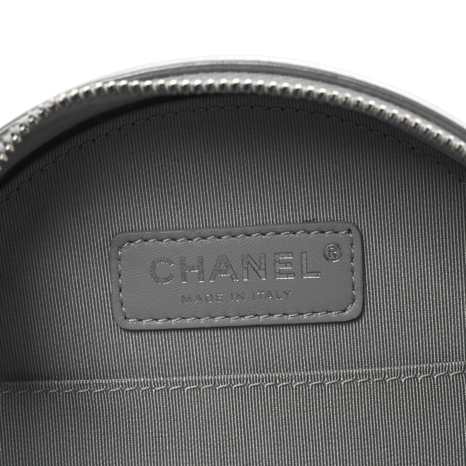 Chanel Metallic Glazed Calfskin Round As Earth Evening Bag Silver 6 of 14