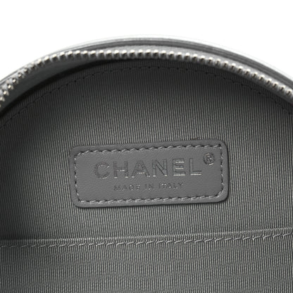 Chanel Metallic Glazed Calfskin Round As Earth Evening Bag Silver 6 of 14
